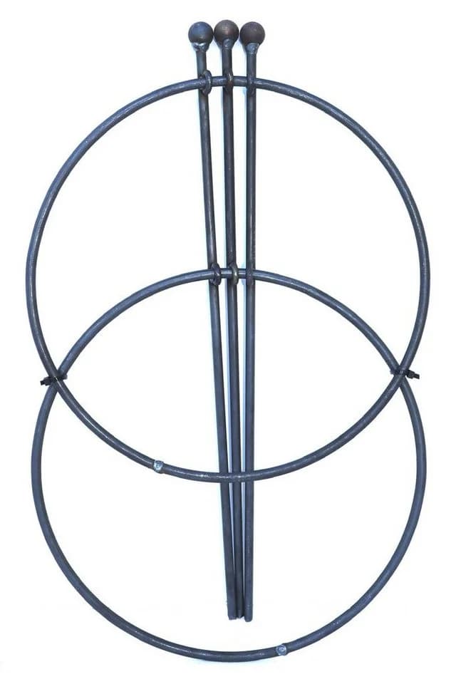 Hirsch Terracotta Rankgitter Staudenhalter rund Metall - Bild 3