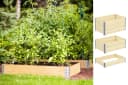 BigDean Kräuterbeet Hochbeet Palettenrahmen 80x60x19,5cm Gartenbeet Bild 1