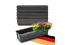 BigDean Blumenkasten Paletten-Einsatz 6-tlg. Anthrazit Kunststoff Bild 2
