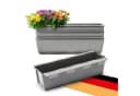 BigDean Blumenkasten Paletten-Einsatz 4-tlg. Beton-Grau Kunststoff Bild 2