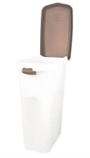 BigDean Futterbehälter 40L Weiß mit Rollen & Clip-System Bild 1