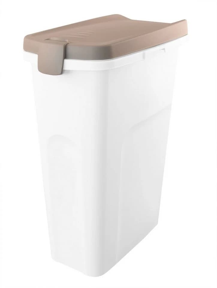 BigDean Futterbehälter 40L Weiß mit Rollen & Clip-System - Bild 2
