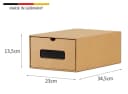BigDean Schuhbox 30er Set Stapelbar mit Sichtfenster & Schublade Bild 5