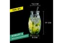BigDean Cocktailglas 700ml 4er Set Ananas Design Recycling Glas Bild 4
