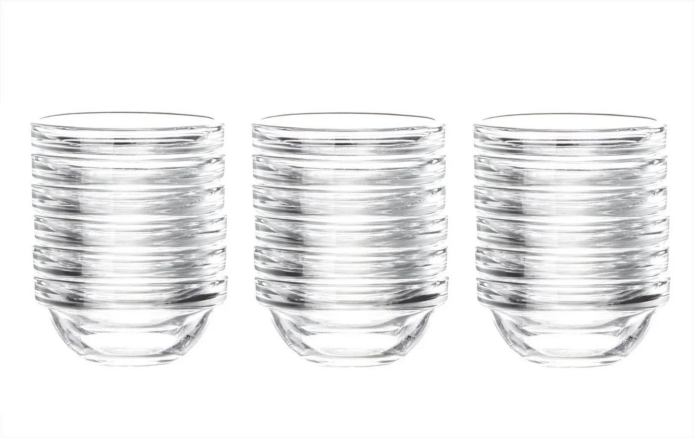 Luminarc Dipschale Glas Set 18-tlg. Stapelbar Transparent