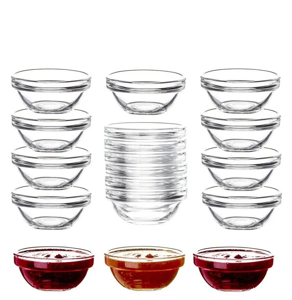 Luminarc Dipschale Glas Set 18-tlg. Stapelbar Transparent - Bild 2
