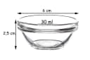 Luminarc Dipschale Glas Set 18-tlg. Stapelbar Transparent Bild 3