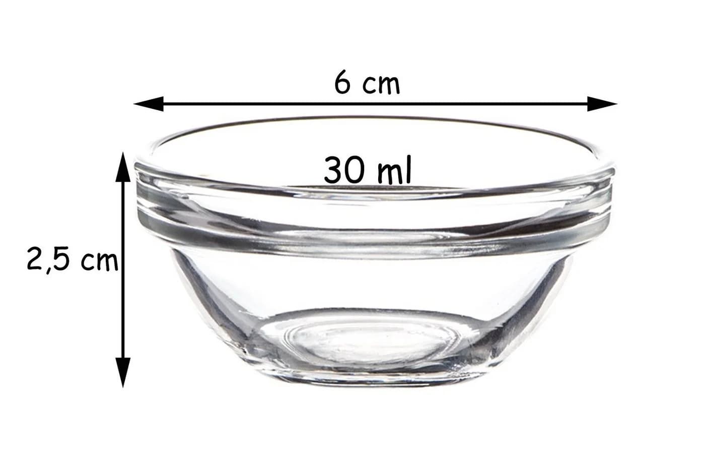 Luminarc Dipschale Glas Set 18-tlg. Stapelbar Transparent - Bild 3