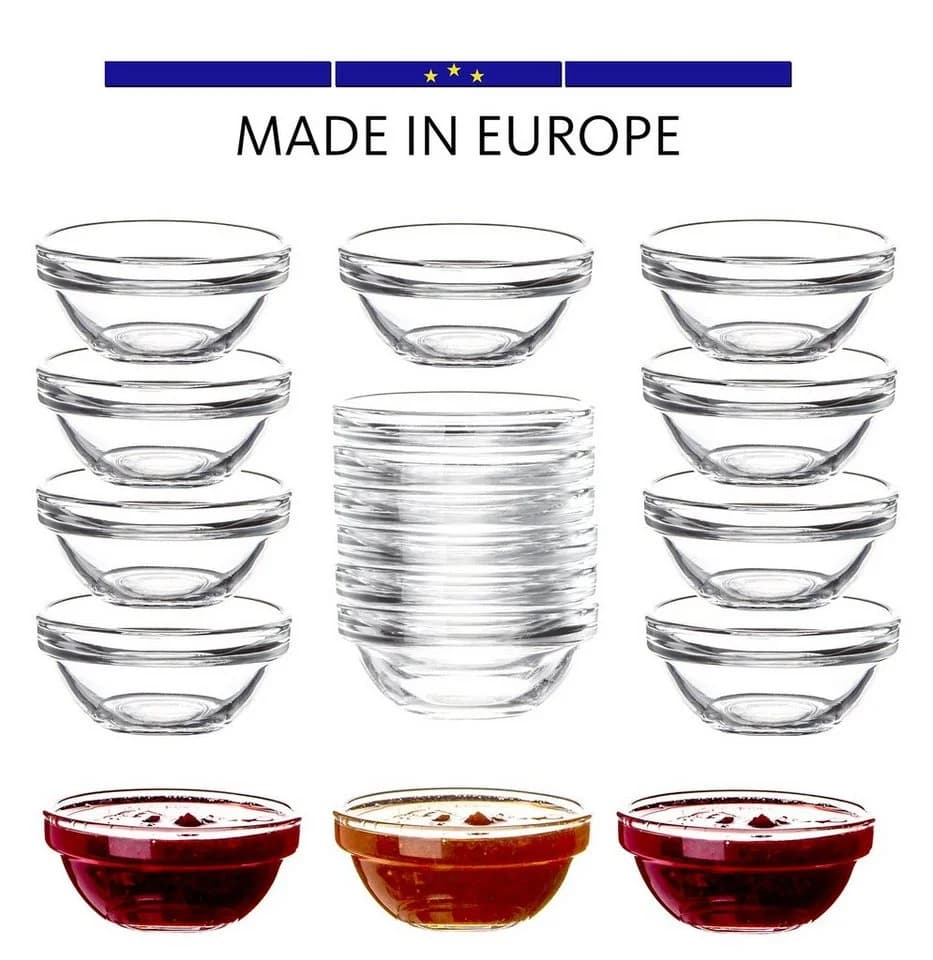Luminarc Dipschale Glas Set 18-tlg. Stapelbar Transparent - Bild 4