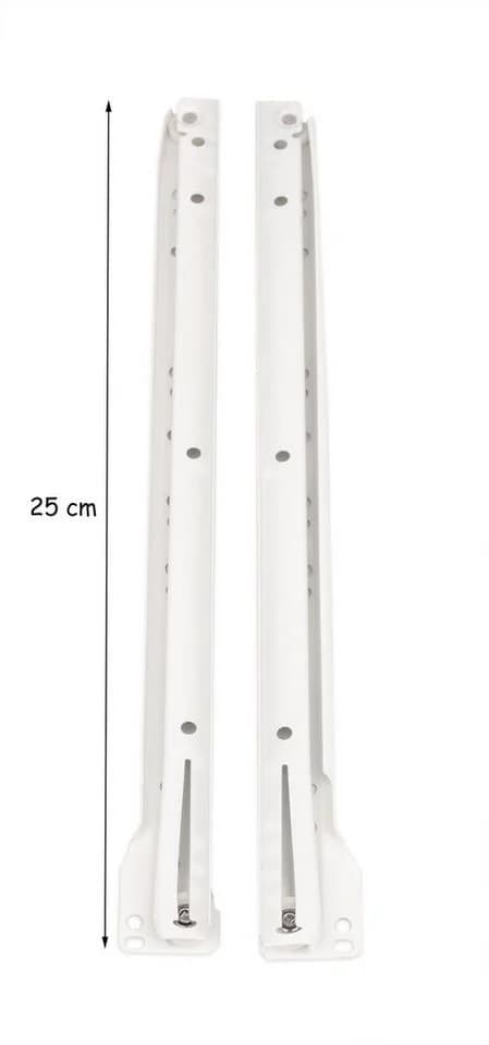 BigDean Schubladenschienen 250mm Weiß Teilauszug - Bild 5