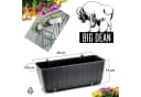 BigDean Blumenkasten 2er Set mit Bewässerungssystem Rattan-Optik Anthrazit Bild 5