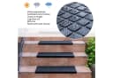 BigDean Stufenmatte 3x Schwarz Gummi Rutschfest Selbstklebend Bild 5