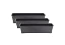 BigDean Blumenkasten 3er Set mit Untersetzer Rattan-Optik Bild 2