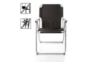 BigDean Klappstuhl Set 2x Schwarz Silber Grau Faltstuhl Camping Bild 1