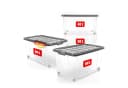 BigDean Aufbewahrungsbox 4x 60 L Kunststoff Stapelbox Bild 2