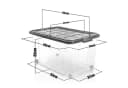 BigDean Aufbewahrungsbox 4x 60 L Kunststoff Stapelbox Bild 3