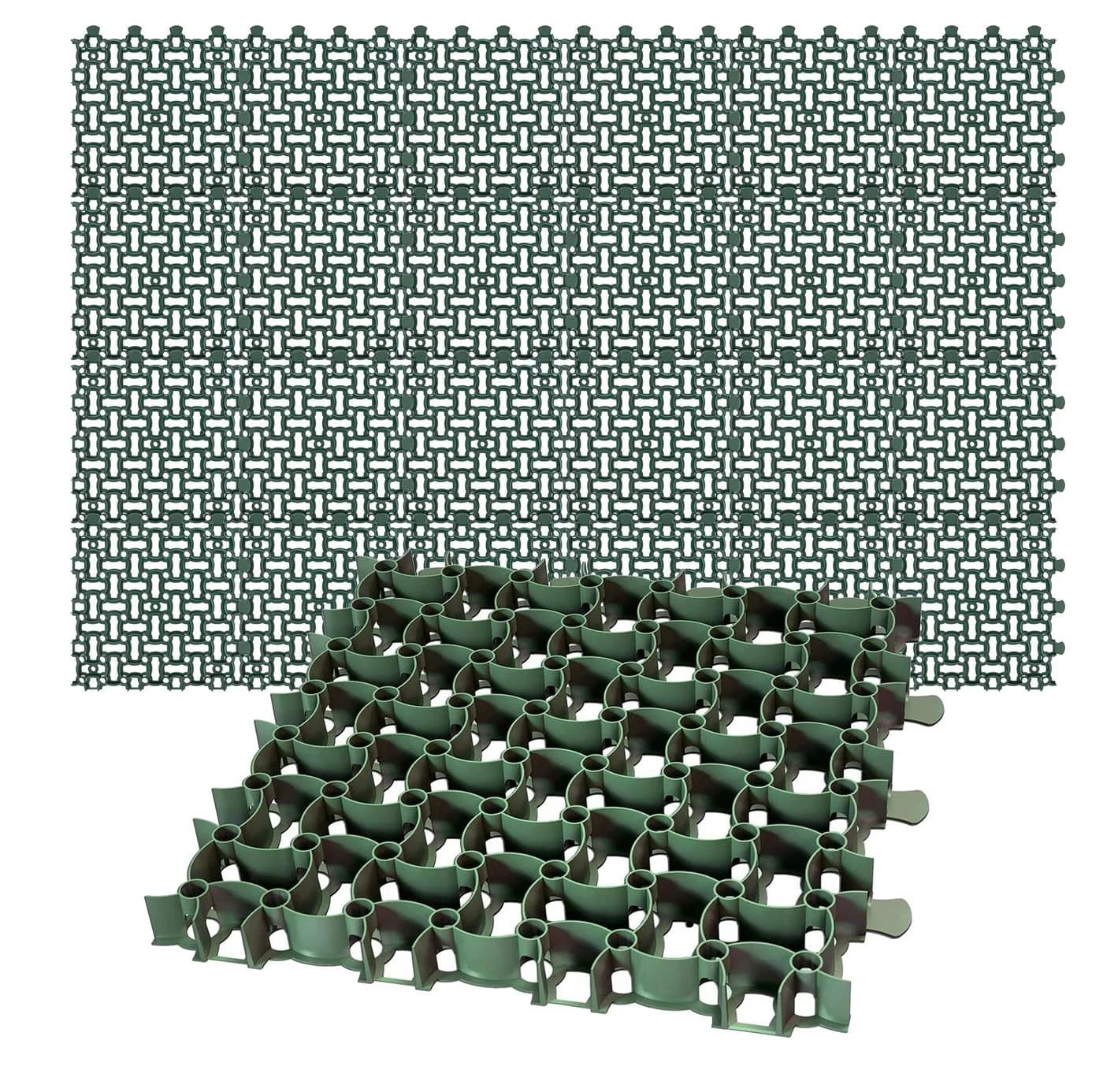 BigDean Rasengitter Set 24x 50x50 cm Grün UV-beständig - Bild 2