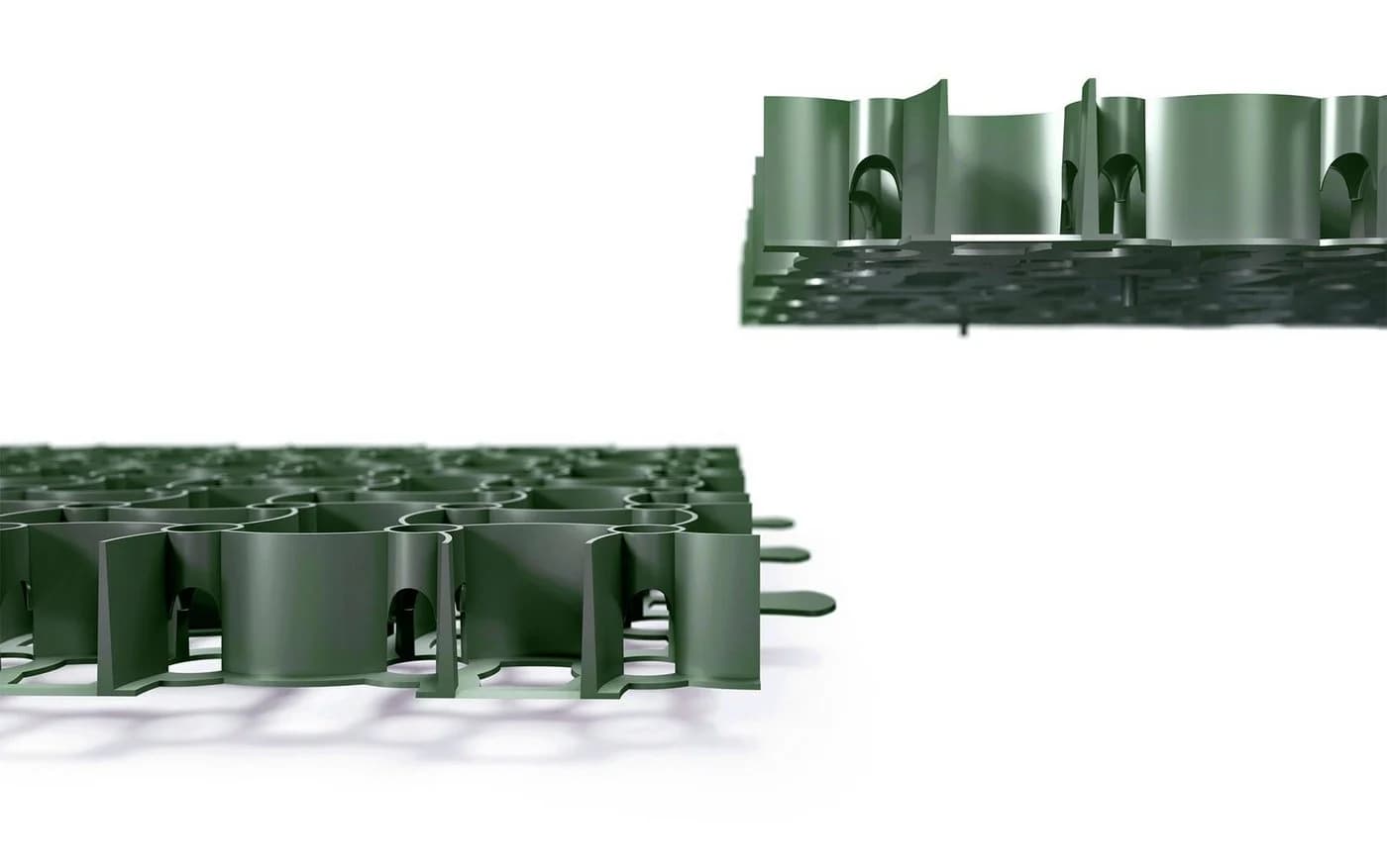 BigDean Rasengitter Set 24x 50x50 cm Grün UV-beständig - Bild 5