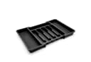 BigDean Besteckeinsatz Schubladen Organizer Schwarz Kunststoff Bild 2