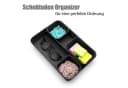 BigDean Schubladen Organizer 8-tlg. Schwarz PP-Kunststoff Set Bild 1