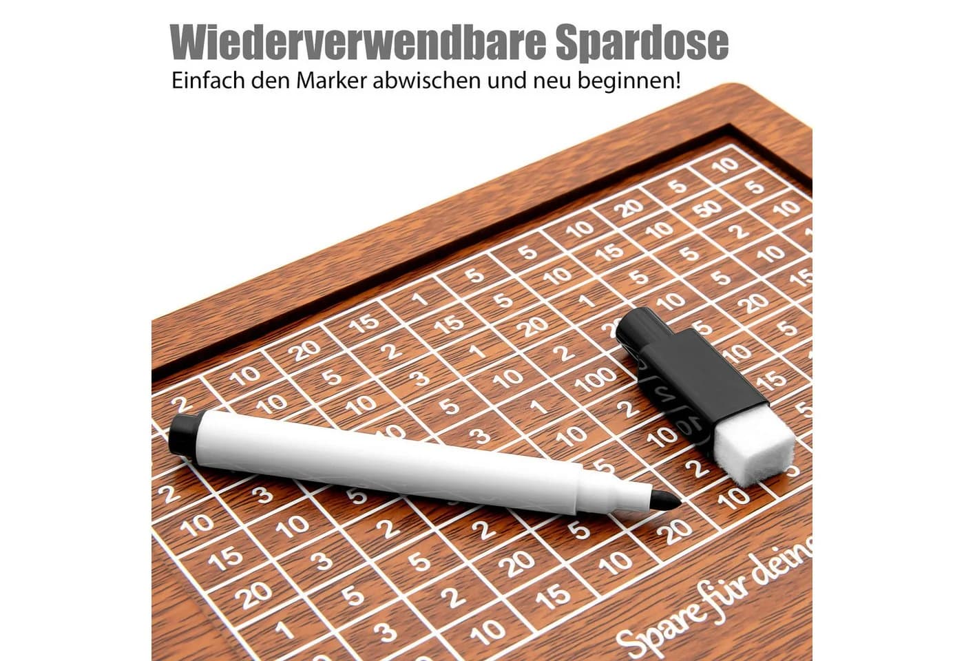 BigDean Spardose Holz 3000€ Sparbox - Bild 4