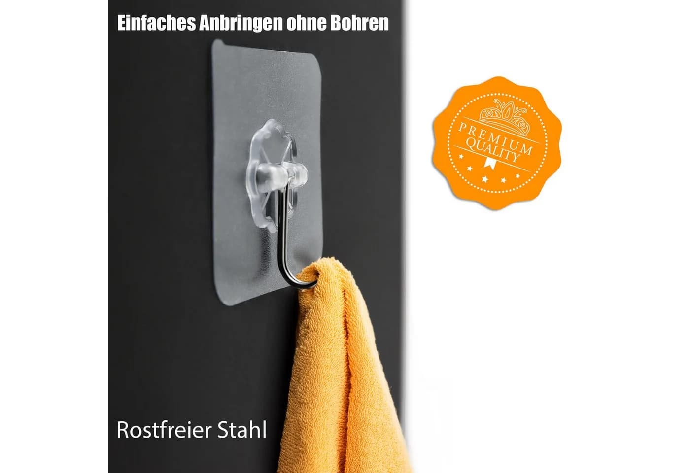 BigDean Klebehaken 30 Stück Wandhaken extra stark drehbar - Bild 5