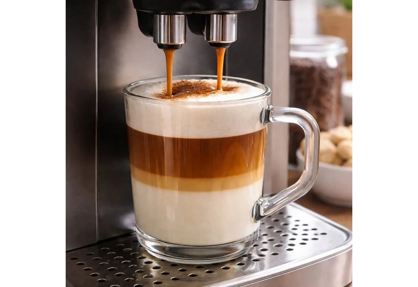 BigDean Latte-Macchiato-Gläser 6-tlg. mit Henkel 230 ml Glas transparent - Bild 5