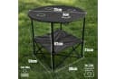 BigDean Campingtisch Faltbar 4 Getränkehalter 2fache Ablage Camping Tisch Bild 3