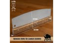 BigDean Pizzaschneider 32cm Edelstahlklinge Wellenschliff Holzgriff Bild 3
