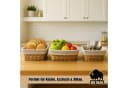 BigDean Brotkorb 3er Set Wasserhyazinthe Beige Bild 1