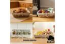 BigDean Brotkorb 3er Set Wasserhyazinthe Beige Bild 4