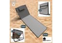 BigDean Strandliege 2er Set Klappbar Grau Oxford-Gewebe Bild 3