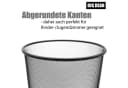 BigDean Papierkorb 2 Stück Mülleimer schwarz 20L Draht Bild 5