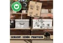 BigDean Aufbewahrungsbox 3er Set 45 Liter Pappe Bild 1