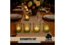 BigDean Teelichthalter Windlicht Glas grün 4er Set Bild 5