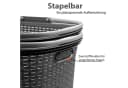BigDean Wäschekorb 35L Rattan Design Bild 5