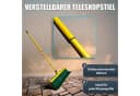 BigDean Krallenbesen XL mit Teleskopstiel und gebogenen Borsten, gelb/grün Bild 4