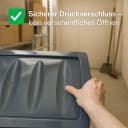 BigDean Aufbewahrungsbox 4x 60 L Plastikboxen mit Deckel groß Budget Kunststoffbox mit Deckel Bild 1