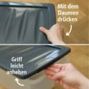 BigDean Aufbewahrungsbox 4x 60 L Plastikboxen mit Deckel groß Budget Kunststoffbox mit Deckel Bild 3