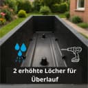 BigDean Blumenkasten Anthrazit 80 cm lang mit Entwässerungssystem Bild 4