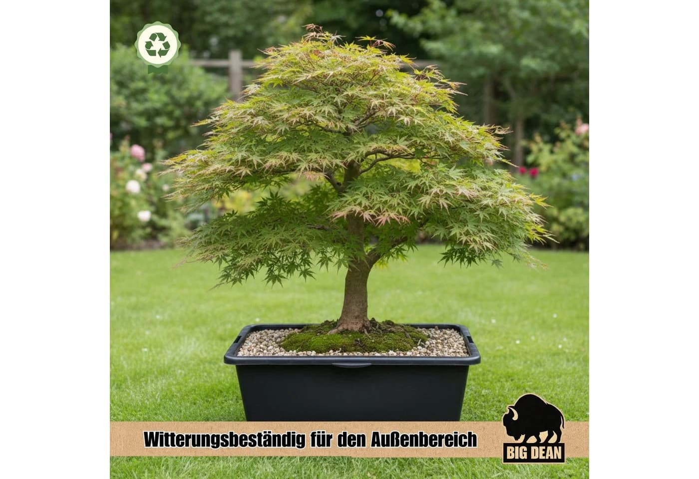 BigDean Mörtelkübel 90L Schwarz Stabil & Wetterfest - Bild 5