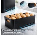 BigDean Aufbewahrungsbox 3er Set Metall Bambus Bild 1