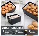 BigDean Aufbewahrungsbox 3er Set Metall Bambus Bild 5