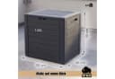BigDean Auflagenbox Gartenbox 140L Braun Holzoptik Bild 1