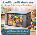 BigDean Aufbewahrungstaschen 6er Set Grau 90L mit Sichtfenster Bild 3