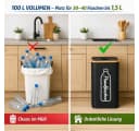 BigDean Pfandsammler 100L Schwarz mit Tragetasche Bild 5