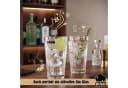 BigDean Longdrinkglas 6x Wassergläser 410ml Glas Riffeloptik Bild 3