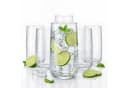 BigDean Longdrinkglas 6er Set Transparent Riffeloptik Glas Bild 2