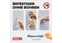 tesa Klebehaken Powerstrips Bilderhaken Weiß - Kleben statt Bohren Bild 4
