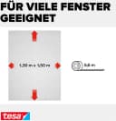 tesa Insect Stop Standard Fliegengitter Schwarz Selbstklebend Bild 5